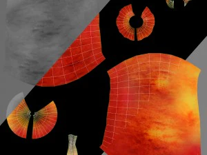 apples set with bowl and dish 3D Model