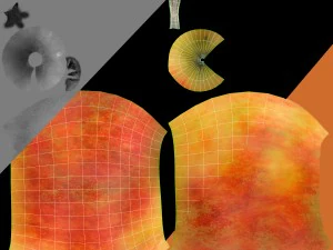 apples set with bowl and dish 3D Model