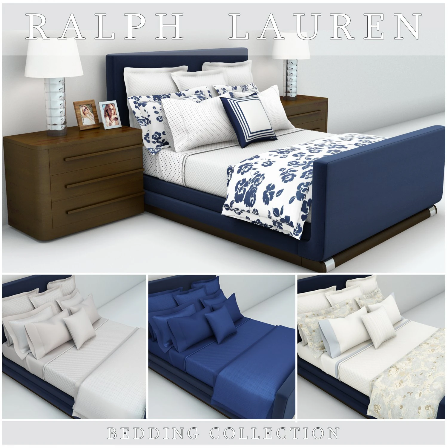 ralph lauren bedding collection 3D Model .c4d .max .obj .3ds .fbx .stl .blend 