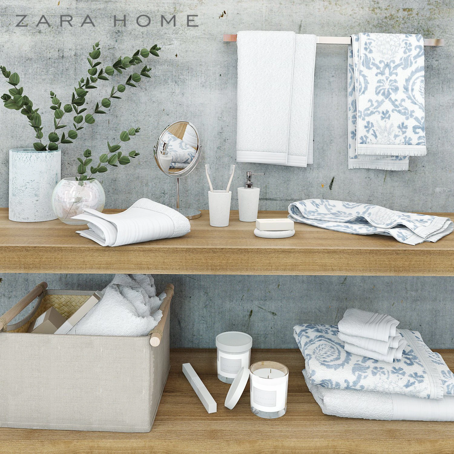 acess&oacute;rios para banheiro zara home Modelo 3D .c4d .max .obj .3ds .fbx .stl .blend 