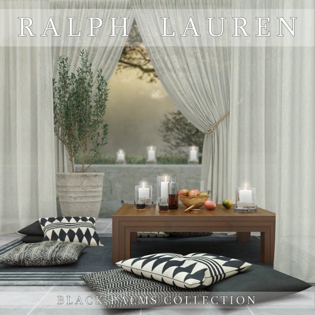 ralph lauren black palms collection 3D Model .c4d .max .obj .3ds .fbx .stl .blend 