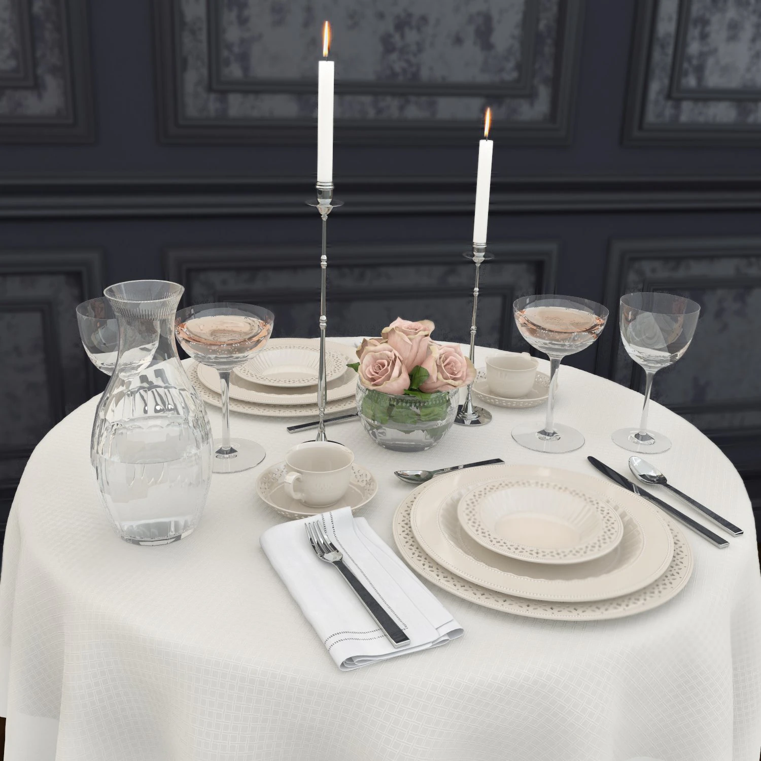 tableware ralph lauren 3D Model .c4d .max .obj .3ds .fbx .stl .blend 