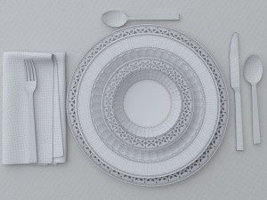 tableware ralph lauren 3D मॉडल