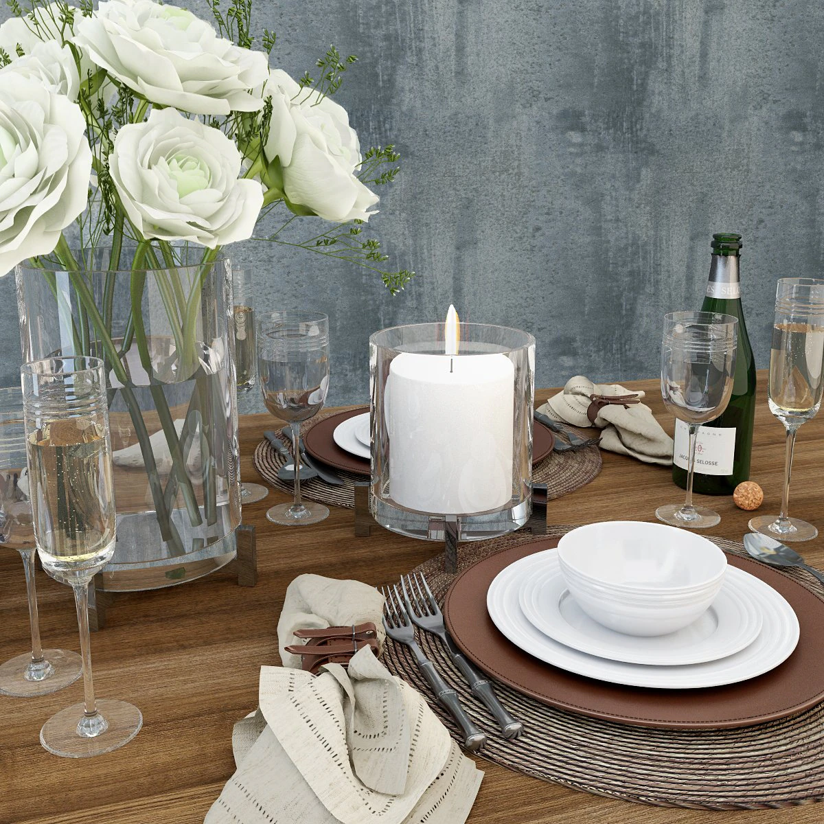 table setting ralph lauren 3D Model .c4d .max .obj .3ds .fbx .stl .blend 