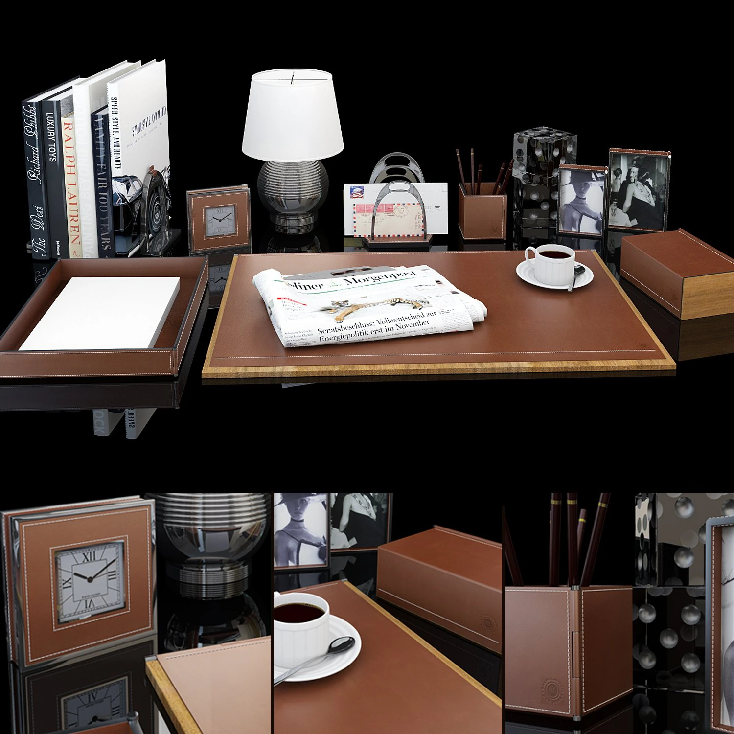 ralph lauren winston set 3D Model .c4d .max .obj .3ds .fbx .stl .blend