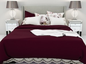 next olsen bed and gatsby bedside table 3D Model