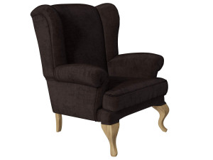 sprucetree with the hoffner wing chair and a pouf 3D Модель