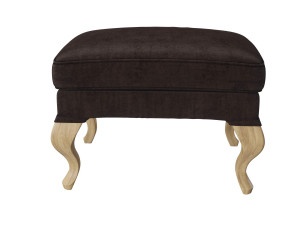 sprucetree with the hoffner wing chair and a pouf 3D Модель