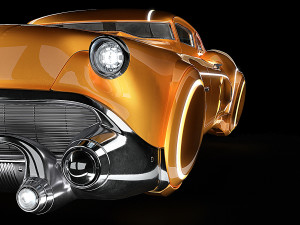 sci-fi flying car cyberpunk 3D Model