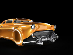 sci-fi flying car cyberpunk Model 3D