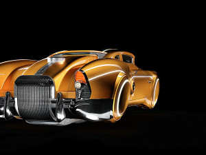 sci-fi flying car cyberpunk Model 3D