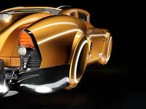 sci-fi flying car cyberpunk 3D Model