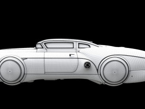 sci-fi flying car cyberpunk Model 3D