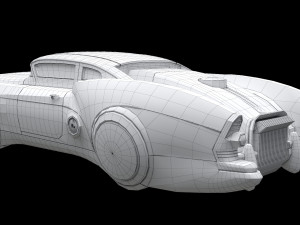 sci-fi flying car cyberpunk Model 3D