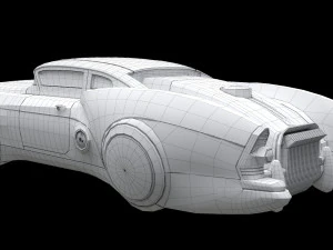 sci-fi flying car cyberpunk 3D Model