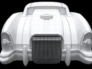 sci-fi flying car cyberpunk Model 3D