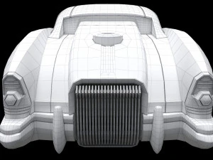 sci-fi flying car cyberpunk 3D Model