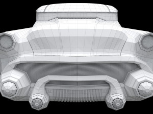 sci-fi flying car cyberpunk Model 3D