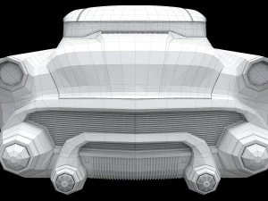 sci-fi flying car cyberpunk 3D Model