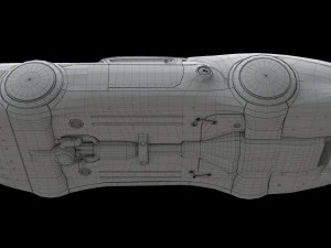 sci-fi flying car cyberpunk 3D Model