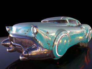 sci-fi flying car cyberpunk 3D Model