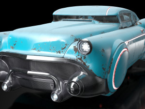 sci-fi flying car cyberpunk 3D Модель