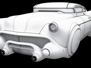 sci-fi flying car cyberpunk 3D Model