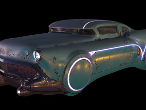 sci-fi flying car cyberpunk 3D Модель