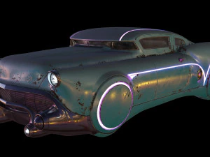 sci-fi flying car cyberpunk 3D Model
