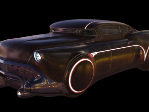sci-fi flying car cyberpunk 3D Модель