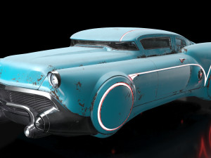 sci-fi flying car cyberpunk 3D Модель
