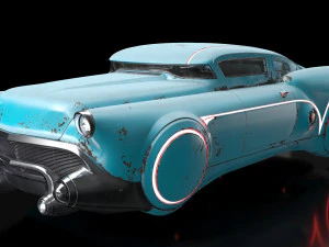sci-fi flying car cyberpunk 3D Model