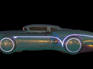 sci-fi flying car cyberpunk 3D Модель
