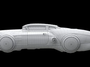 sci-fi flying car cyberpunk 3D Model