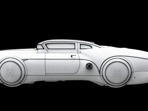 sci-fi flying car cyberpunk 3D Model
