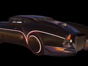 sci-fi flying car cyberpunk 3D Модель