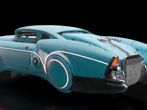 sci-fi flying car cyberpunk 3D Модель