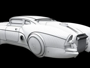 sci-fi flying car cyberpunk 3D Model