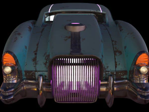 sci-fi flying car cyberpunk 3D Model