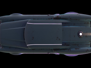 sci-fi flying car cyberpunk 3D Модель