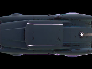 sci-fi flying car cyberpunk 3D Model