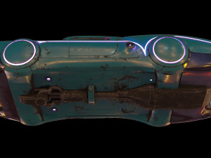 sci-fi flying car cyberpunk 3D Модель