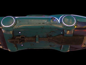 sci-fi flying car cyberpunk 3D Model