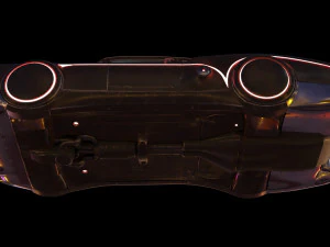 sci-fi flying car cyberpunk 3D Model