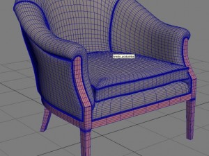 armchair 3D मॉडल