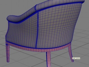 armchair 3D मॉडल