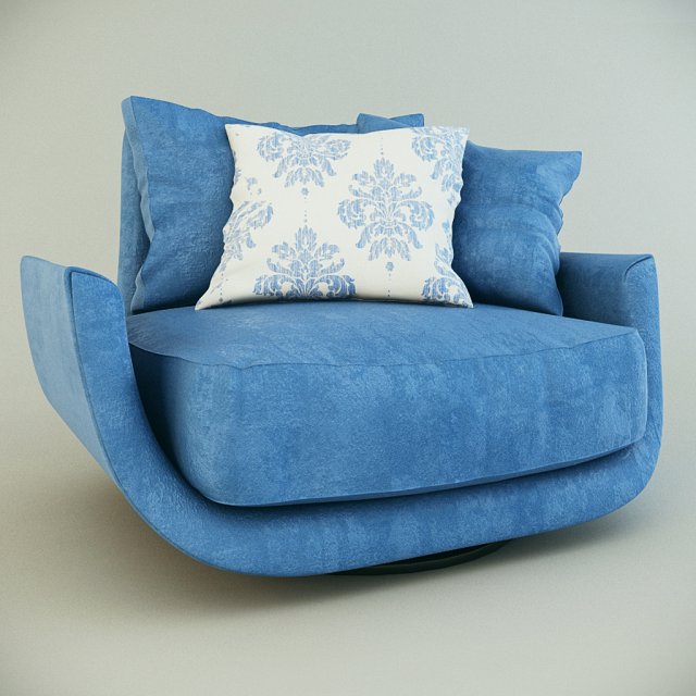 armchair tuliss desiree9 3D Model .c4d .max .obj .3ds .fbx .stl .blend 