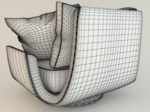 armchair tuliss desiree9 3D Model