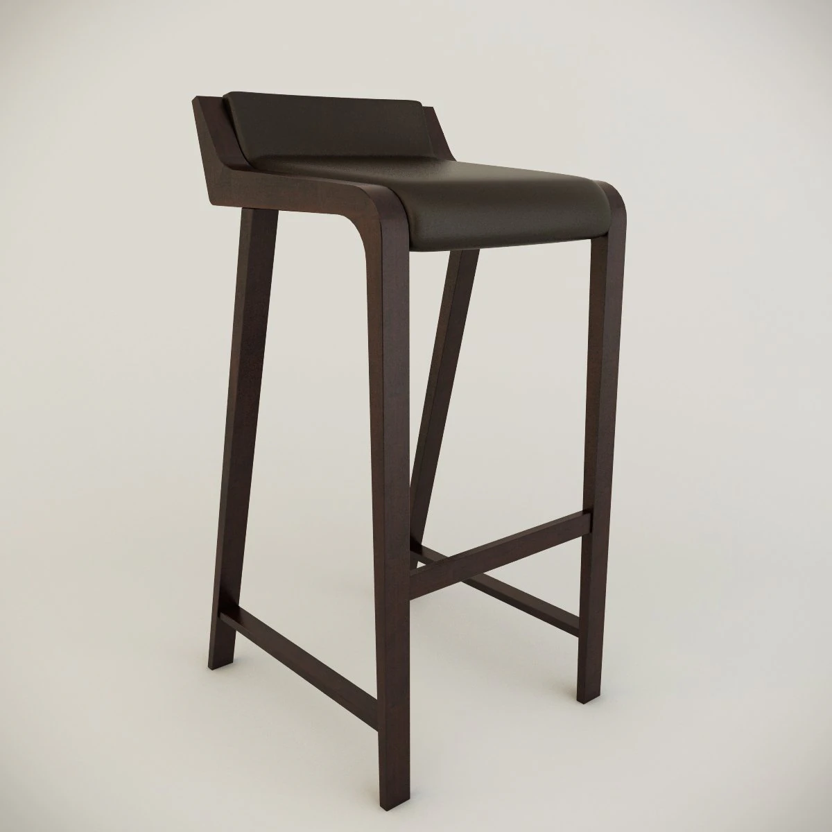 simple bar chair 3D Model .c4d .max .obj .3ds .fbx .stl .blend 