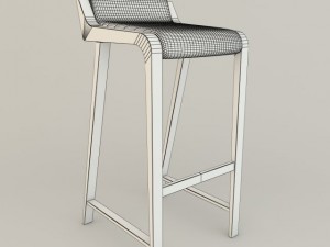 simple bar chair 3D Model